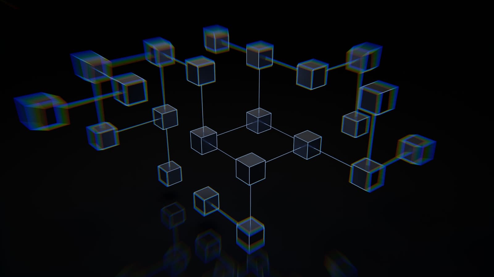 Blue abstract network and data visualization — photo by Unsplash